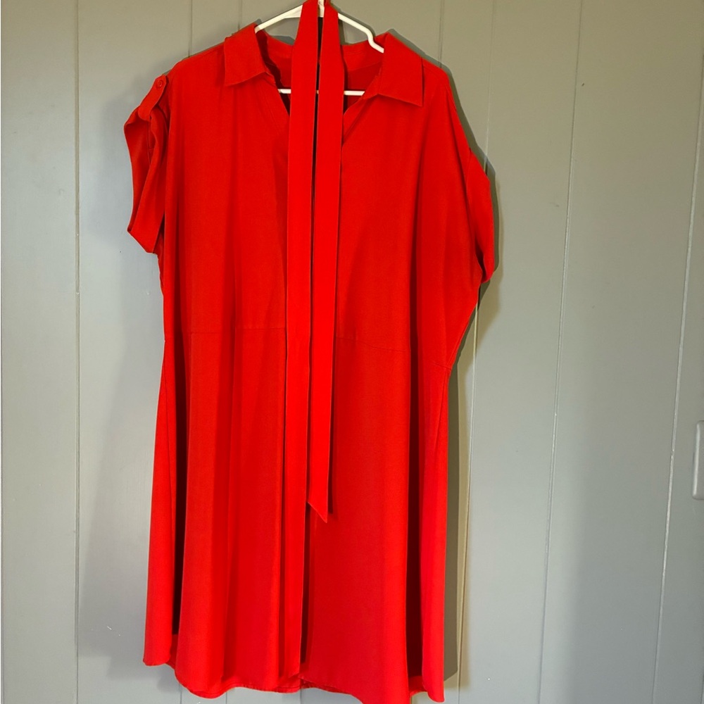 Lane Bryant Vibrant Red Blouse